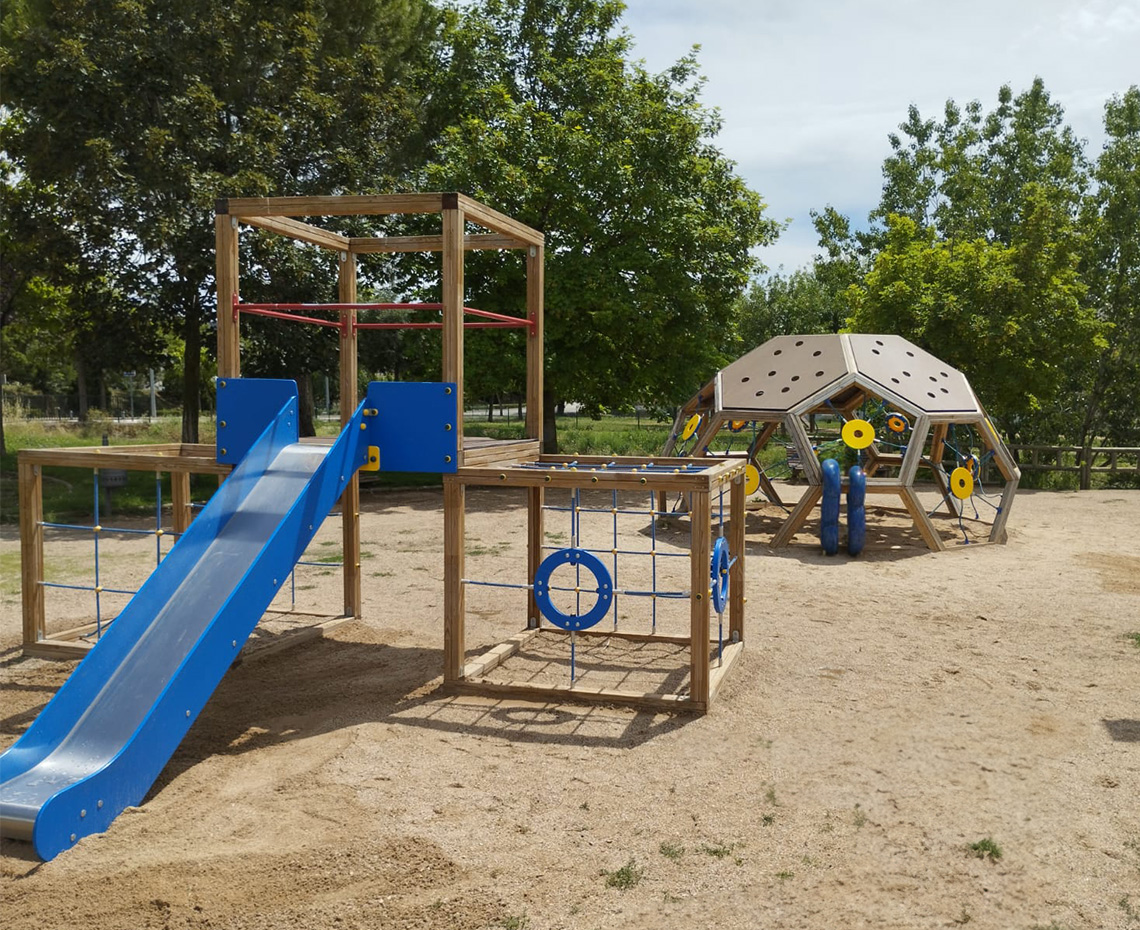 PArque la olmeda, guadalajara, dome, multiaventura, deporte, saludes play